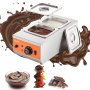 VEVOR Máquina templadora de chocolate, 9 libras, 2 tanques, olla para derretir chocolate con control de temperatura 86~185 ℉, calentador de alimentos eléctrico comercial de acero inoxidable de 800 W para derretir y calentar chocolate/leche/crema