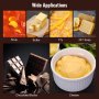 Amplias aplicaciones de la olla de fondue eléctrica VEVOR: sopa, mantequilla, freír, jabón casero, bloques de chocolate, queso.