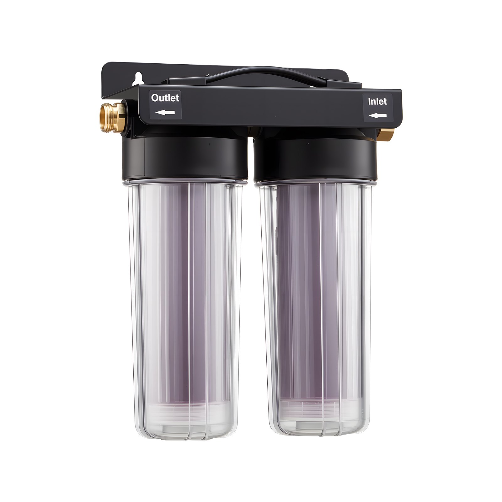 VEVOR Sistema de Agua Desionizada con Resina de 2 x 5 L Cambio de Color, Sistema de Lavado de Coche, Desionizador de Agua para Sistema de Lavado Impecable, para Autos, Casas Rodantes, Ventanas