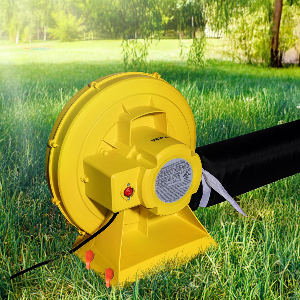 VEVOR - Soplador de aire eléctrico para castillos inflables (380 W y 450 W, 0,5 y 0,6 HP), color amarillo