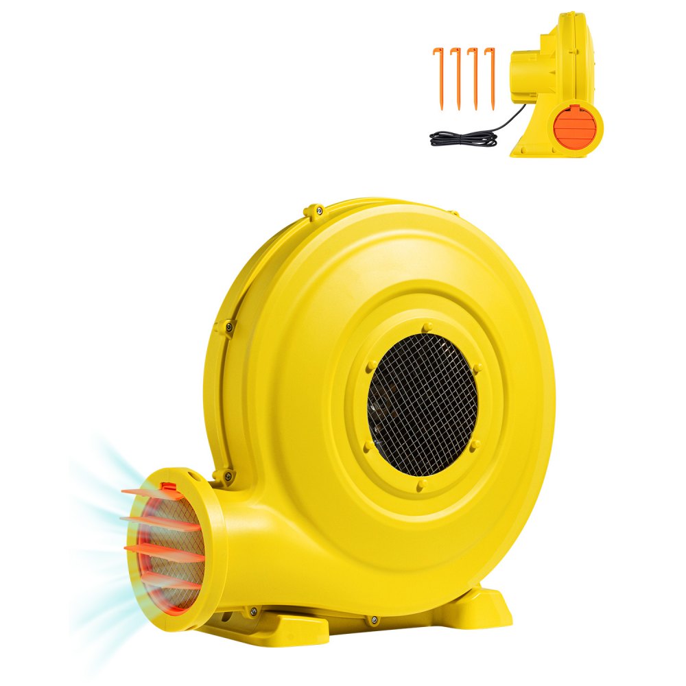 Soplador de castillo inflable de 1 y 1,3 HP y 950 W para castillo inflable comercial