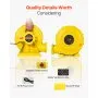 VEVOR - Soplador de aire eléctrico para castillos inflables (750 W y 950 W, 1,3 HP), color amarillo