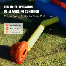 Soplador inflable VEVOR, 950 W, 1 y 1,2 HP, soplador de aire comercial para inflables, ventilador eléctrico de castillo hinchable de 3300 RPM, perfecto para casa de rebote, toboganes acuáticos, lista ETL