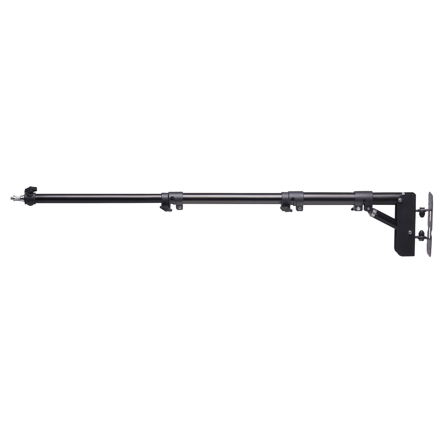 Soporte de luz con brazo articulado triangular para montaje en pared de 39,37 in/100 cm
