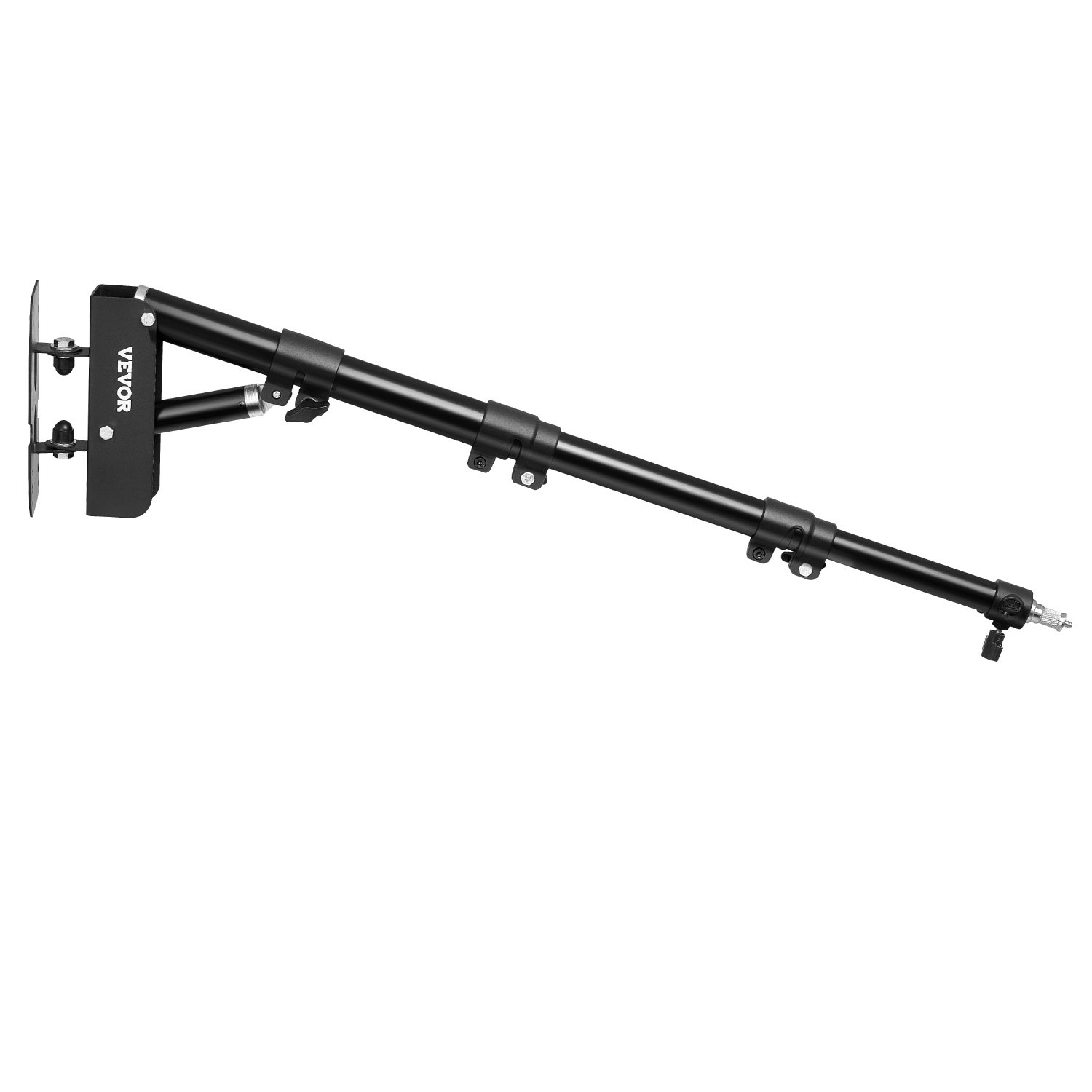 Soporte de luz con brazo articulado triangular para montaje en pared de 39,37 in/100 cm