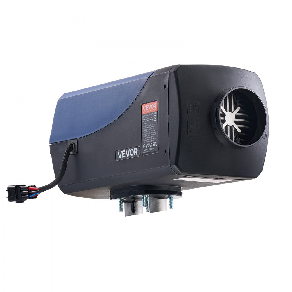 Calefactor diésel VEVOR, 8 kW, 12 V/24 V CC, calefactor de aire diésel portátil con control remoto y pantalla LCD, calentamiento rápido y silencioso, depósito de combustible de 2,6 galones para vehículos, furgonetas, autocaravanas, caravanas y camiones.