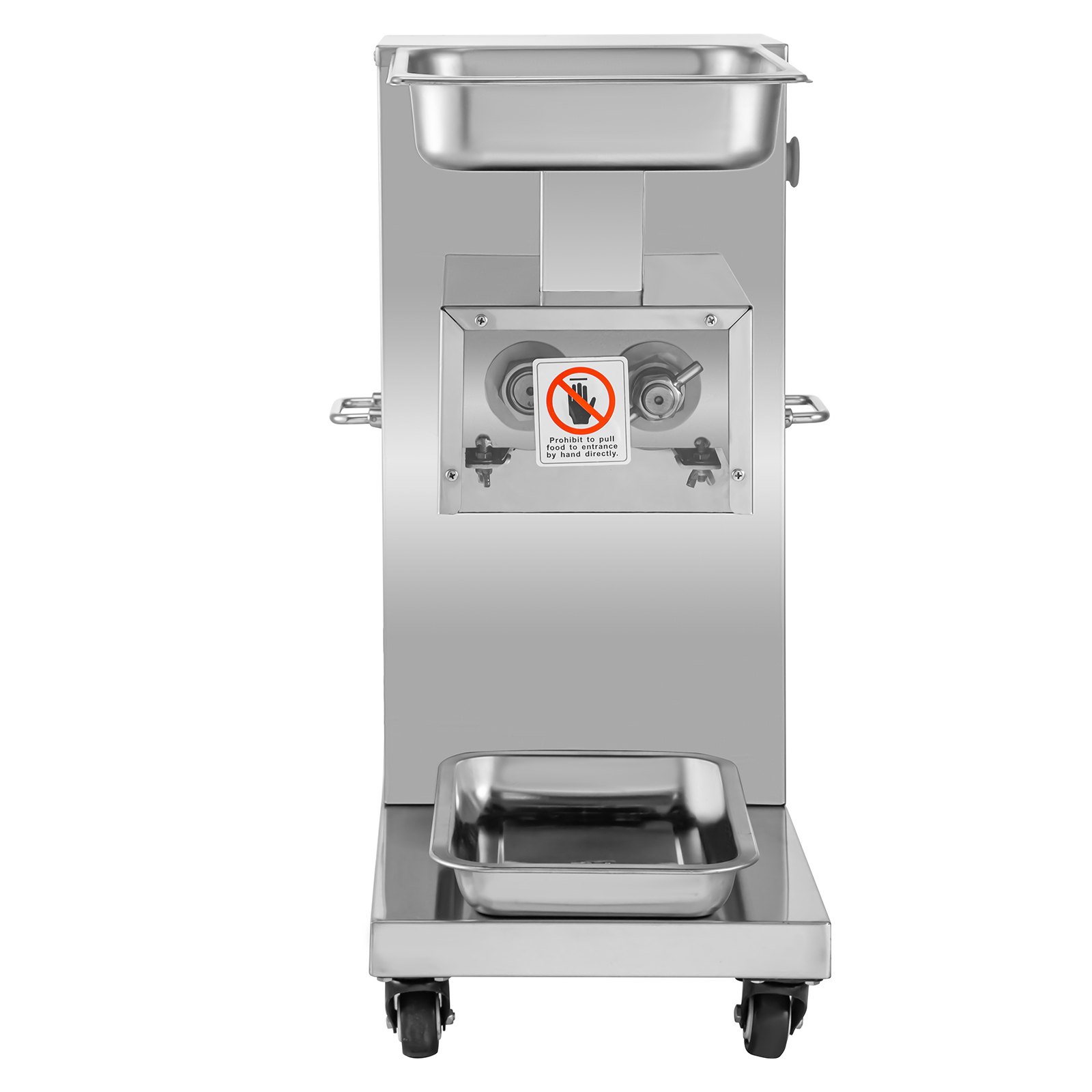 Cortadora de carne comercial VEVOR de 110 V, 1100 lb/h, eléctrica, 750 W, cuchilla de 3 mm, para restaurantes, de acero inoxidable, para cocinas, restaurantes y supermercados.