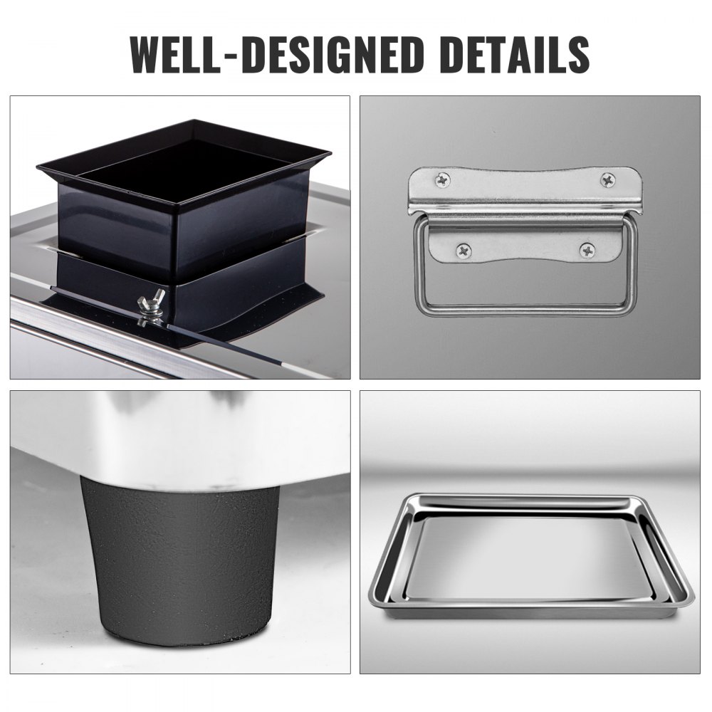 Cortadora de carne VEVOR Cortadora de carne comercial Espacio de cuchilla de 2,5 mm 850W 110V