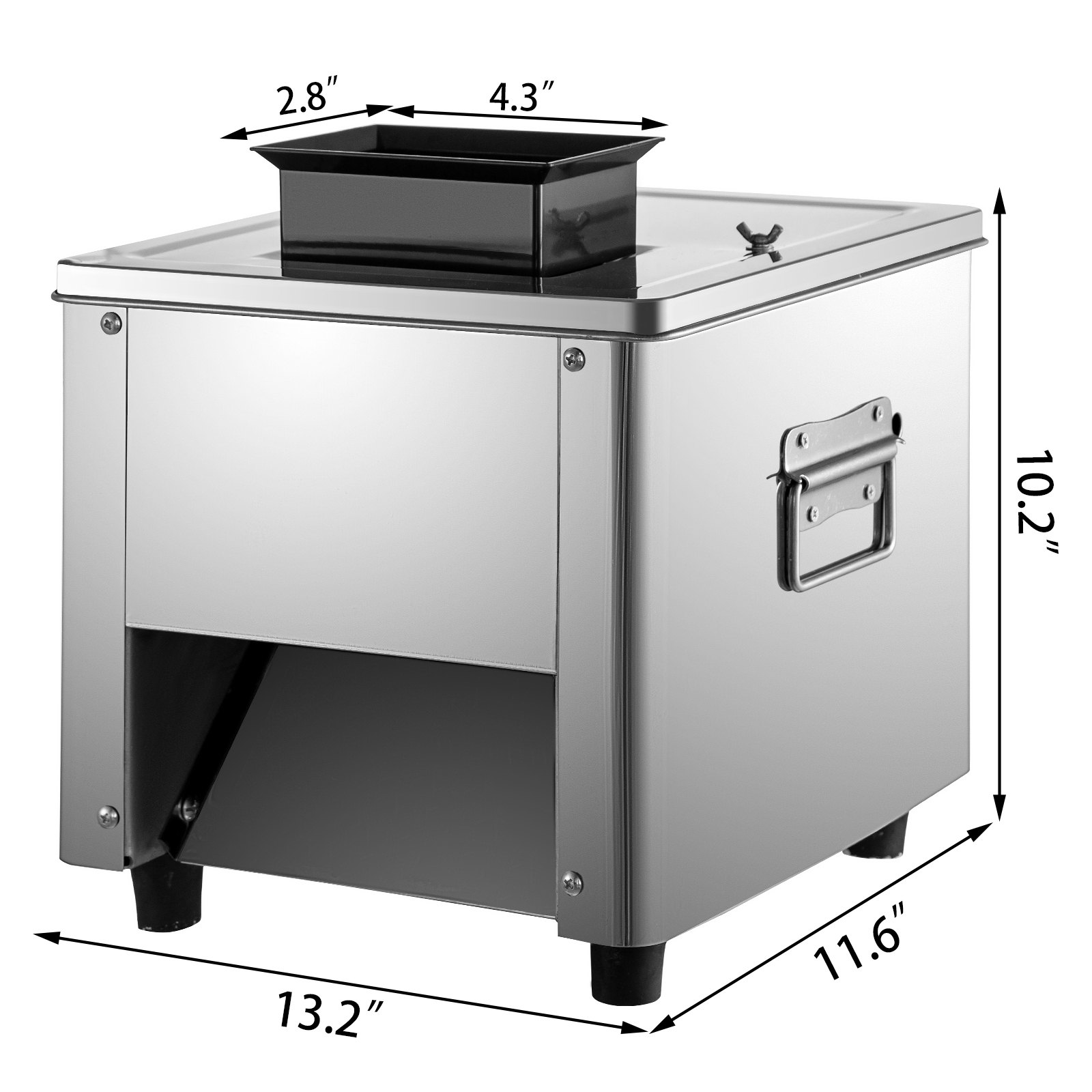 Cortadora de carne VEVOR, cortador de carne comercial, espacio de cuchilla de 3,5 mm, 850 W, 110 V