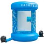 Cubo de dinero inflable VEVOR con diseño de billete de dólar y ventiladores de ventilación.