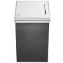 Hielera empotrable VEVOR de acero inoxidable de 35,5 cm de largo x 30,5 cm de ancho x 45,7 cm de alto, con tapa abatible, barra de hielo para cocina exterior de 40 qt, incluye tubo y tapón de drenaje, ideal para vino y cerveza fríos.