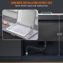 VEVOR - Hielera empotrable de acero inoxidable de 71 cm de largo x 40 cm de ancho x 43 cm de alto, contenedor de hielo comercial con tapa abatible, barra de hielo para cocina al aire libre de 40 qt, tubo de drenaje y tapón de drenaje incluidos, para vino y cerveza fríos