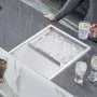 VEVOR Drop in Ice Chest, 24"L x 18"W x 13"H Stainless Steel Ice Cooler, Commercial Ice Bin with Sliding Cover, 40.9 qt Outdoor Kitchen Ice Bar, Drain-pipe and Drain Plug Included, for Cold Wine Beer