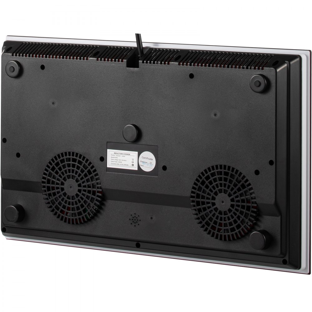 VEVOR Cocina de Inducción Eléctrica 2600W Placa de Inducción con 2 Quemadores