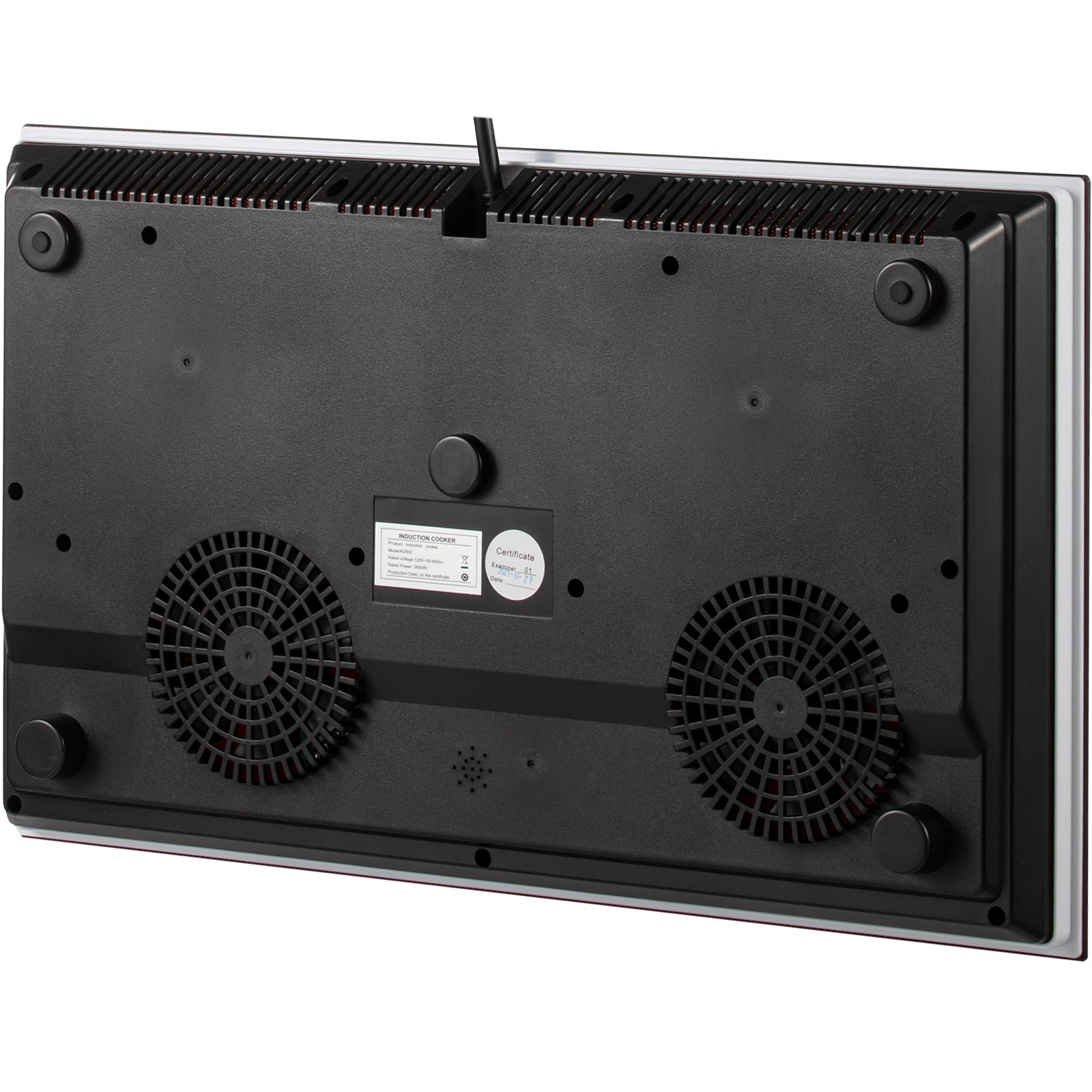 VEVOR Cocina de Inducción Eléctrica 2600W Placa de Inducción con 2 Quemadores