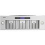 Campana extractora insertable VEVOR de acero inoxidable con pantalla LED, luces duales y elegantes filtros de ventilación.