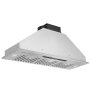 Campana extractora empotrada VEVOR, 900 CFM, 4 velocidades, 36 pulgadas, acero inoxidable, con ventilación integrada, control táctil y remoto, luces LED, filtros deflectores, convertible con/sin conductos, homologada por ETL