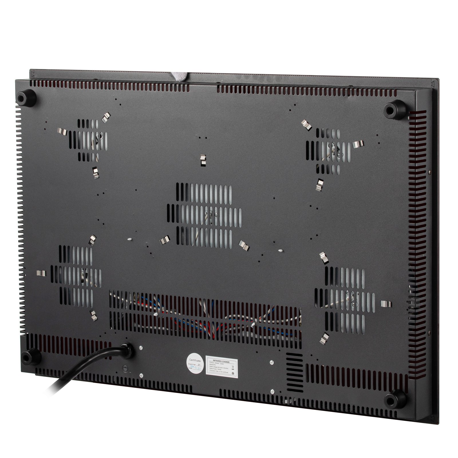 Estufa eléctrica empotrada VEVOR Estufa de cerámica radiante 5 quemadores 35.4x20.5in