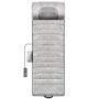 Cojín de masaje de cuerpo completo VEVOR gris con control remoto adjunto y secciones acolchadas para mayor comodidad.