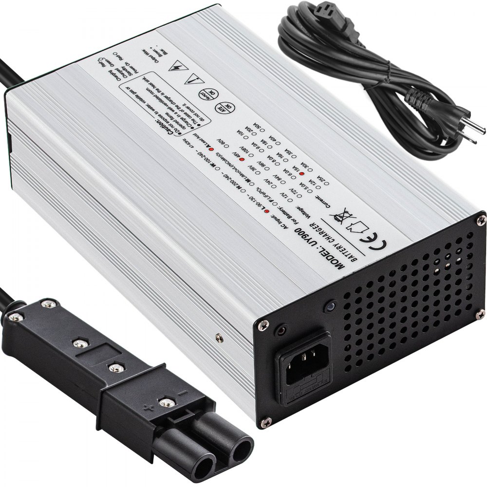 VEVOR Golf Cart Cargador de batería Club Car Charger 36V 18A Enchufe extendido para Ez Go