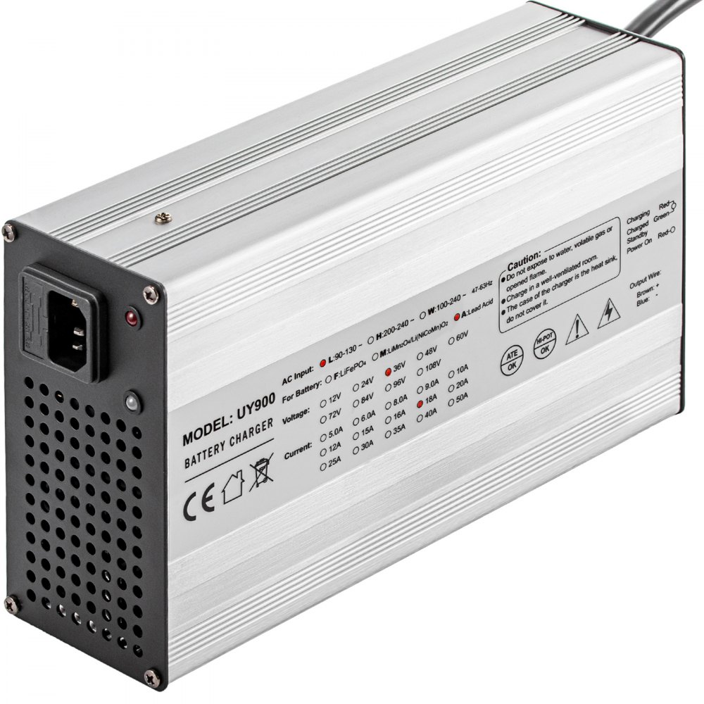 Cargador de batería para carrito de Golf VEVOR de 48 voltios y 15 amperios con G29 Drive/cargador de batería de coche LED Club carcasa de aluminio Power Wise para Ez Go Yamaha