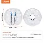 VEVOR - Pelota de parachoques inflable (1 unidad), 1,2 m (4 pies) de cuerpo, ideal para adolescentes y adultos, con forma de hámster humano de PVC de 0,8 mm de grosor para juegos en equipo al aire libre, ideal para jardín, patio y parque.