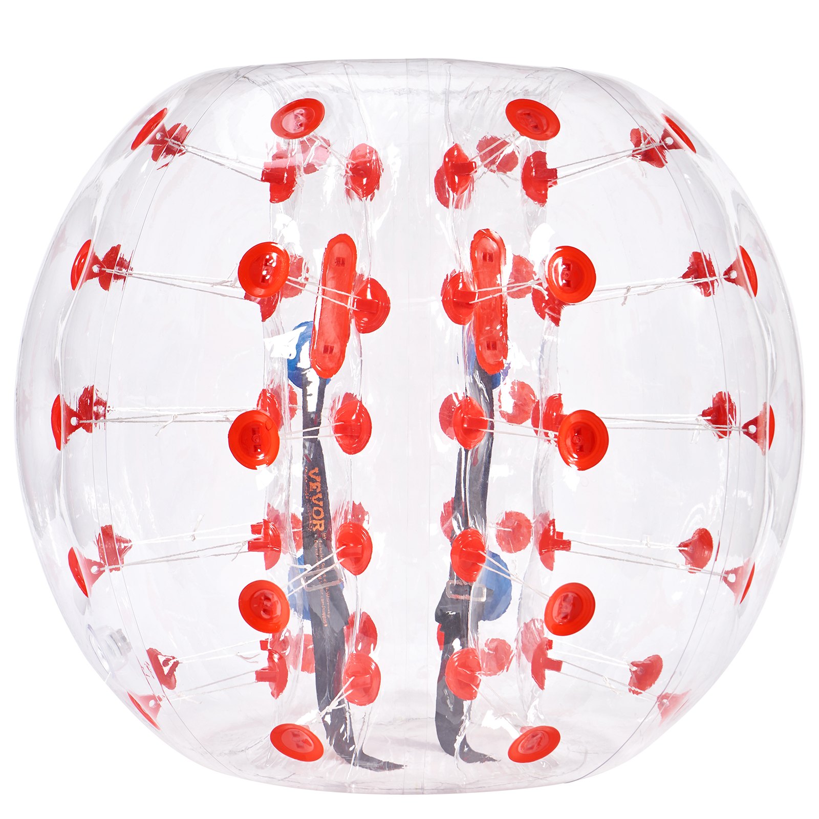 VEVOR Bola de parachoques inflable, 1 paquete, 4 pies/3.9 ft, bolas de sumo Zorb para adolescentes y adultos, bolas de burbujas de hámster humano de PVC de 0,8 mm de grosor para juegos en equipo al aire libre, juguetes de parachoques para jardín, patio, parque