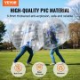 VEVOR Bolas inflables de parachoques, paquete de 2, bolas de sumo Zorb de cuerpo de 4 pies/1,2 m para adolescentes y adultos, bolas de burbujas de hámster humano de PVC de 0,8 mm de grosor para juegos en equipo al aire libre, juguetes de parachoques para jardín, patio, parque