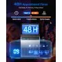 Máquina para fabricar hielo comercial VEVOR, 130 lb/24 h con capacidad de almacenamiento de 33 lb, 45 cubos por ciclo, de acero inoxidable, independiente y bajo encimera, con pantalla LED y autolimpieza, para casa, bar y restaurante.