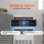 Máquina de hielo comercial VEVOR, 70 cubitos de hielo en 12-15 minutos, 70 cubitos de hielo en 24 horas, con gabinete independiente y capacidad de almacenamiento de 15 kg, pantalla digital LED, ideal para bar, hogar, oficina y restaurante.