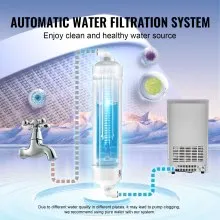 VEVOR Máquina para hacer hielo comercial, 80 libras/24 horas, máquina para hacer hielo, 40 cubitos de hielo en 12-15 minutos, máquina para hacer hielo con gabinete independiente con capacidad de almacenamiento de 24 libras, pantalla digital LED, para bar, hogar, oficina, restaurante