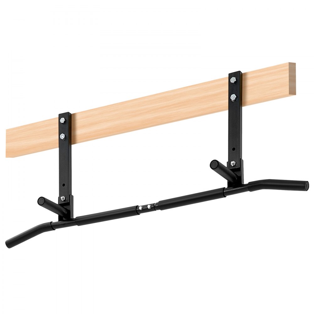 Barra de dominadas VEVOR para montaje en viga, barra de dominadas para gimnasio en casa, dominadas multiagarre, estación de entrenamiento multifuncional de 107 cm de ancho, barras de acero resistente para ejercicios de la parte superior del cuerpo, capacidad de 200 kg.