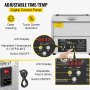 Limpiador ultrasónico digital VEVOR de 6 l, 50 kHz, 110 V, de acero inoxidable 304, con calentador y temporizador para limpiar joyas, gafas y relojes.