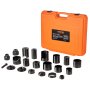 Kit de prensa de rótula VEVOR, 23 piezas, herramientas de extracción e instalación de rótula C-press, para la mayoría de vehículos 2WD y 4WD, kit de reparación de rótula resistente para reparación automotriz.