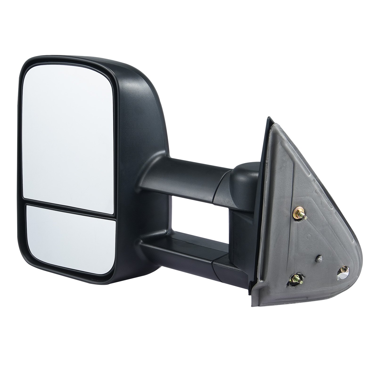 Espejos retrovisores VEVOR para remolque, juego de dos (izquierdo y derecho) para Chevrolet Silverado (1999-2007)/GMC/Cadillac, con cristal plano y convexo, plegables telescópicamente con control manual, ajustables en cuatro direcciones, color negro.