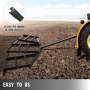 Rastra de arrastre VEVOR de 84" de ancho y 70" de largo y 4" de alto. Rastra para tractor de entrada con 6 barras ajustables, de acero resistente, niveladora para ATV, UTV y tractores de jardín.
