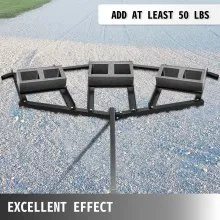 VEVOR Driveway Drag 84" de ancho, remolque detrás de Drag Harrow 70" de longitud, 4" de altura, Driveway Tractor Harrow con 6 barras ajustables, acero resistente, niveladora de entrada para ATV, UTV, tractores de césped de jardín