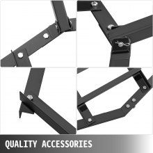 VEVOR Driveway Drag 84" de ancho, remolque detrás de Drag Harrow 70" de longitud, 4" de altura, Driveway Tractor Harrow con 6 barras ajustables, acero resistente, niveladora de entrada para ATV, UTV, tractores de césped de jardín