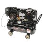 Compresor de aire a gas VEVOR con motor de 7,0 hp, tanque negro y manómetro.