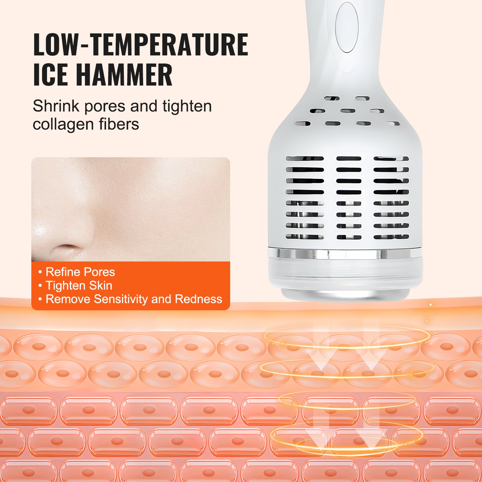 VEVOR Máquina facial de oxígeno de hidrógeno 7 en 1, máquina hidrafacial profesional para spa, máquina de rejuvenecimiento de limpieza hidrofacial con pantalla LCD de 7 pulgadas, 6 sondas para el cuid