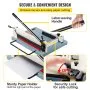 VEVOR Cortador de papel industrial A3, cortador de papel resistente de 17 pulgadas, 500 hojas de papel con guía de corte transparente para oficinas, escuelas, negocios y tiendas de impresión