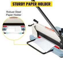 VEVOR Cortador de Papel Industrial Cortador de Papel Resistente 29,7cm para A4