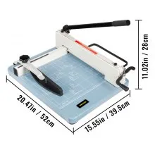 VEVOR Cortador de Papel Industrial Cortador de Papel Resistente 29,7cm para A4