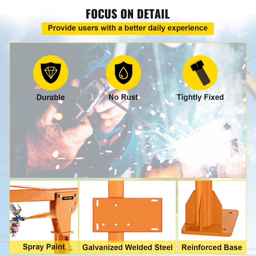 VEVOR Grúa pescante, grúa para camión de 2200 libras, grúa de muelle con control remoto inalámbrico, grúa eléctrica giratoria de 360° de 12 V para camión, enganche de grúa para levantar mercancías en construcción, silvicultura, fábrica y transporte