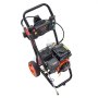 Hidrolavadora a gasolina VEVOR, 3400 PSI, 2.6 GPM, con bomba de aluminio, pistola rociadora y varilla de extensión, 5 boquillas de conexión rápida, para limpiar autos, casas, entradas de vehículos y patios.