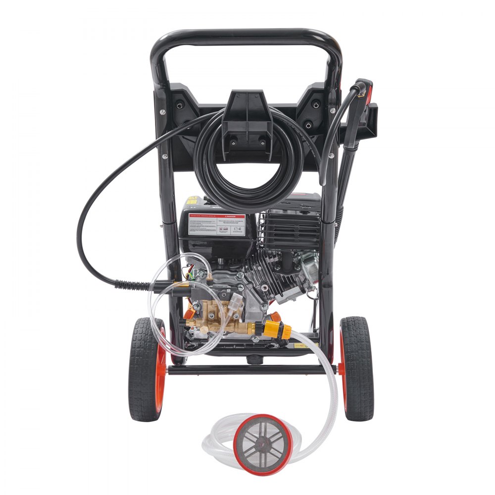 VEVOR Lavadora a presión de gas, 3600 PSI 2.6 GPM, Lavadora a presión a gas con bomba de cobre, pistola rociadora y varilla de extensión, 5 boquillas de conexión rápida, para limpieza de automóviles, casas, calzadas, patios