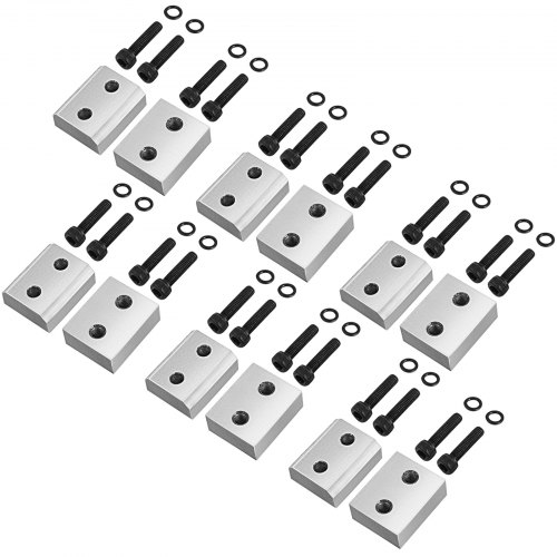 VEVOR Cuchillas de repuesto para cortador de barras de refuerzo de 0.630 in, material de acero Cr12MoV para cortador eléctrico de barras de refuerzo de 5/8 pulgadas, 12 cuchillas con 24 tornillos hexagonales y 24 arandelas de resorte