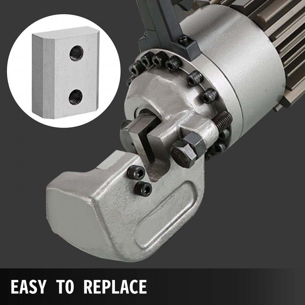 VEVOR Cuchillas de repuesto para cortador de barras de refuerzo de 0.630 in, material de acero Cr12MoV para cortador eléctrico de barras de refuerzo de 5/8 pulgadas, 12 cuchillas con 24 tornillos hexagonales y 24 arandelas de resorte