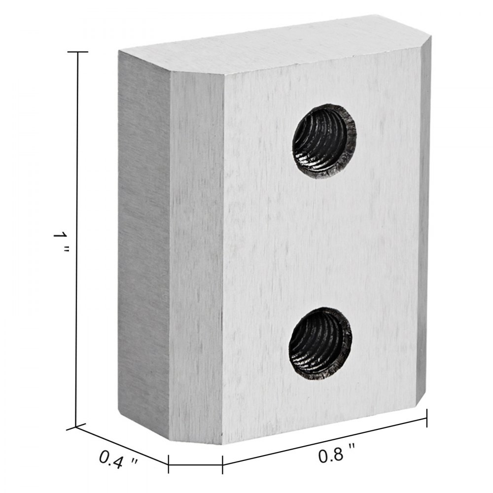 VEVOR Cuchillas de repuesto para cortador de barras de refuerzo de 0.630 in, material de acero Cr12MoV para cortador eléctrico de barras de refuerzo de 5/8 pulgadas, 12 cuchillas con 24 tornillos hexagonales y 24 arandelas de resorte