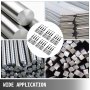 VEVOR Cuchillas de repuesto para cortador de barras de refuerzo de 0.630 in, material de acero Cr12MoV para cortador eléctrico de barras de refuerzo de 5/8 pulgadas, 12 cuchillas con 24 tornillos hexagonales y 24 arandelas de resorte